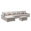 Canapé modulaire réversible en tissu de lin 152 po 6 pièces Modern