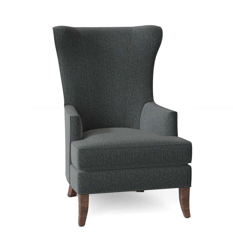 Yates 28" W Wingback Chair, Tobacco, 9508 Oasis Polypropylene/Olefin