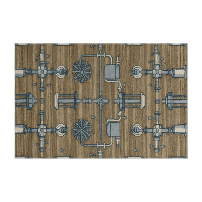 Tapis intérieur et extérieur brun Transport