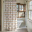 Rideau de douche standard 1 pièce en acajou jaune Tiles 0132-706741008