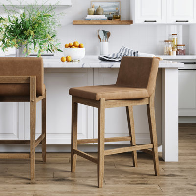  Tabouret rembourré en bois