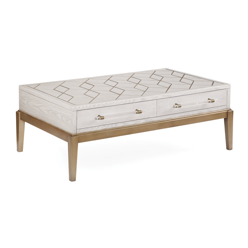Perrine Single Coffee Table, White