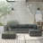 Planada 5 Piece Sectional with Cushions-1349366228