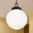 Andorra 11-inch 1-Light Pendant in Black with Satin Etched Opal Glass Globe-128541544-129743391