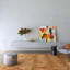 Cowhide Geometric Area Rug in Cognac-1152059727