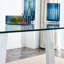 Grande table de salle à manger en verre (table seulement)