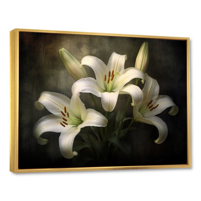 «Timeless Delight Of Elegant Beauty Lilies», reproduction sur toile