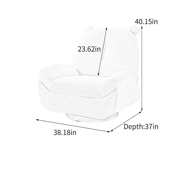 Minimalist style ergonomic lounge chair, Beige