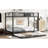 Black Full Over Metal Bunk Bed - Strong Construction, Non Fading Coating, Easy Assembly Metal, Finish, To Assemble-1853115783