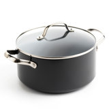 GreenPan Valencia Pro Hard Anodized Induction Healthy Ceramic Nonstick 5qt Stock Pot