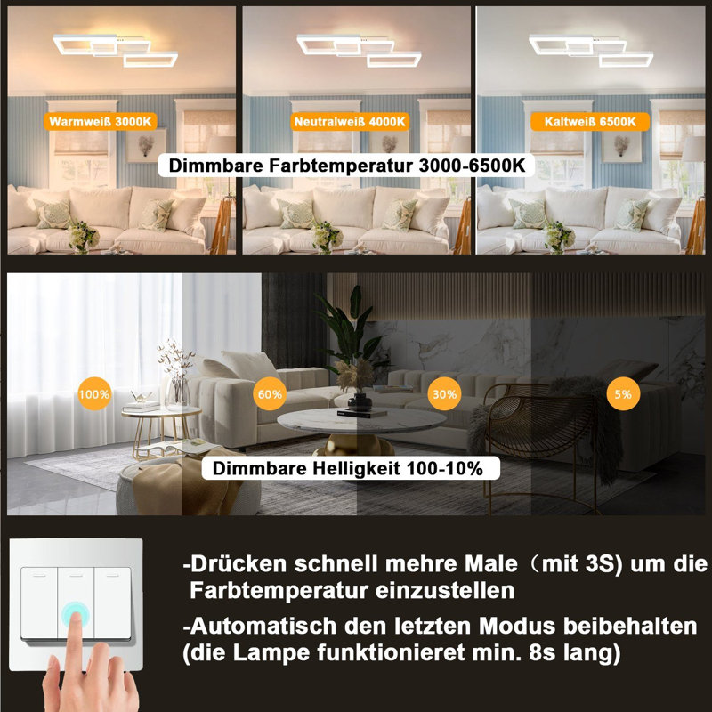 Iron LED Flush Mount