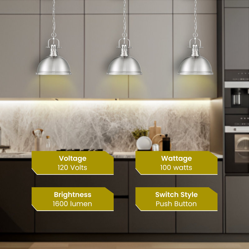 Luminaire suspendu Golden Lighting: élégantes teintes et finitions en étain pour une élégance moderne