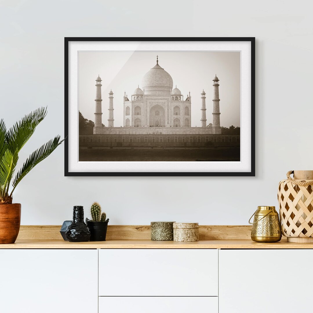 Gerahmtes Poster Taj Mahal