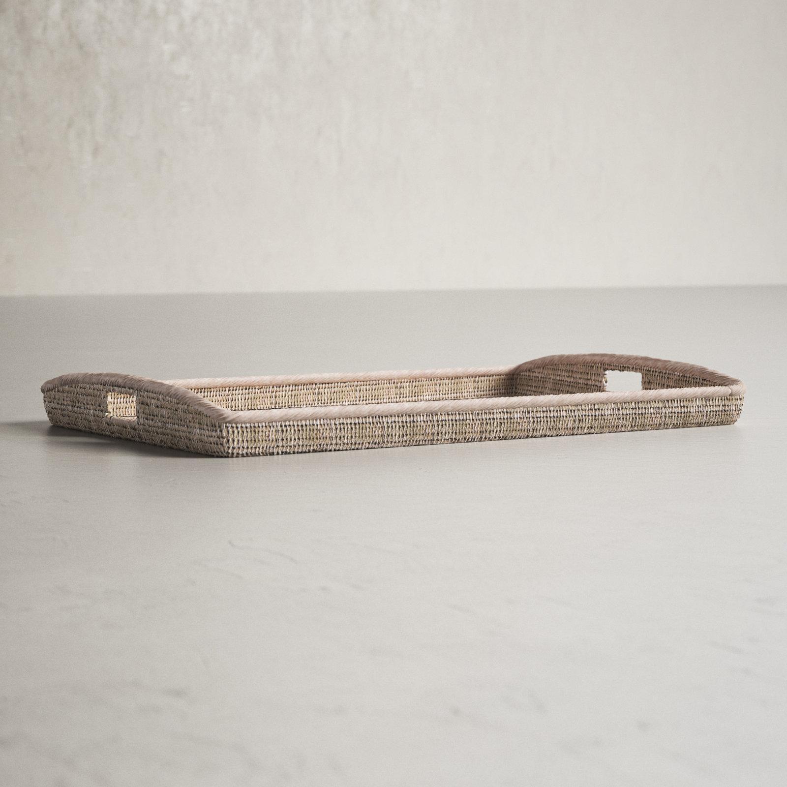 Ilonka Decorative Tray, White Wash