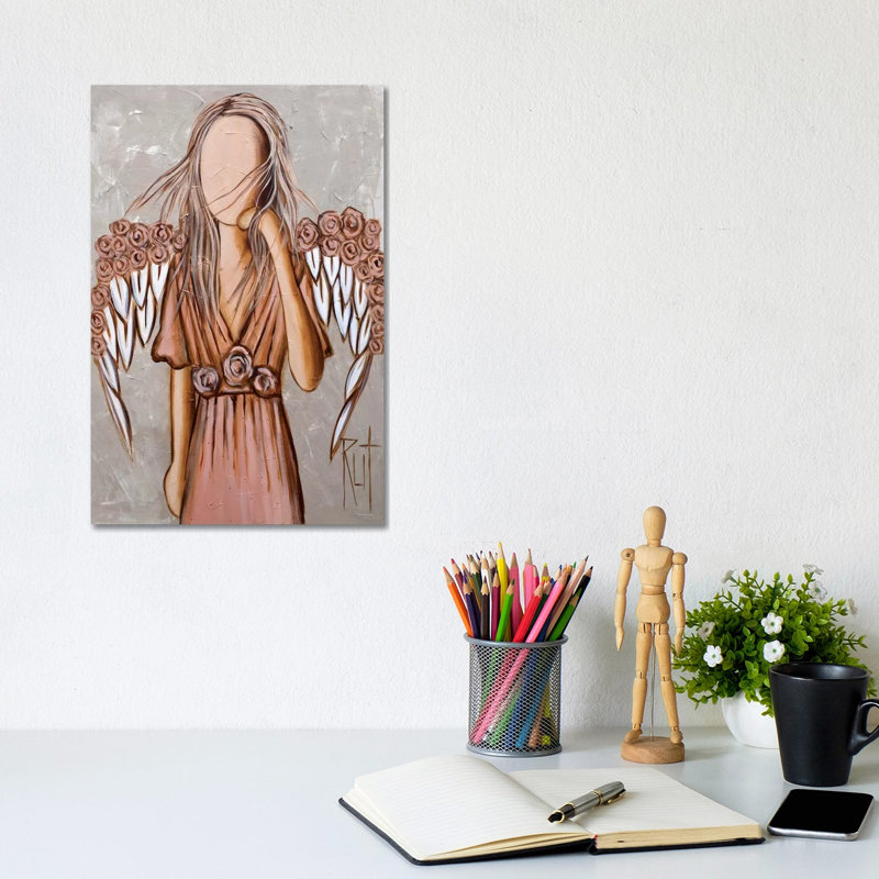 Wing Crown - Painting Print on Canvas, No Framed, 20.32 cm H x 30.48 cm W