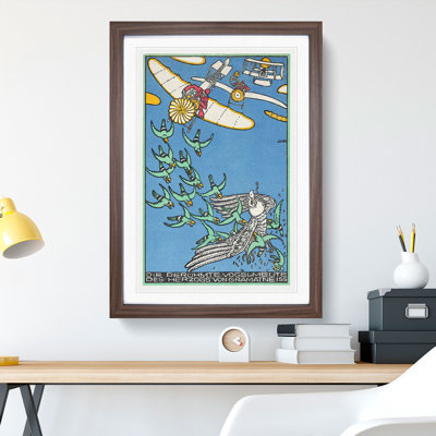 Pack of Birds by Moriz Jung - Framed Print