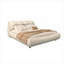 Lit plateforme tapissier de luxe grand format, structure en bois massif avec dossier rembourré surdimensionné, beige neutre-1742120840-1742120846