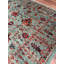 Tapis bleu sarcelle en laine et coton Original