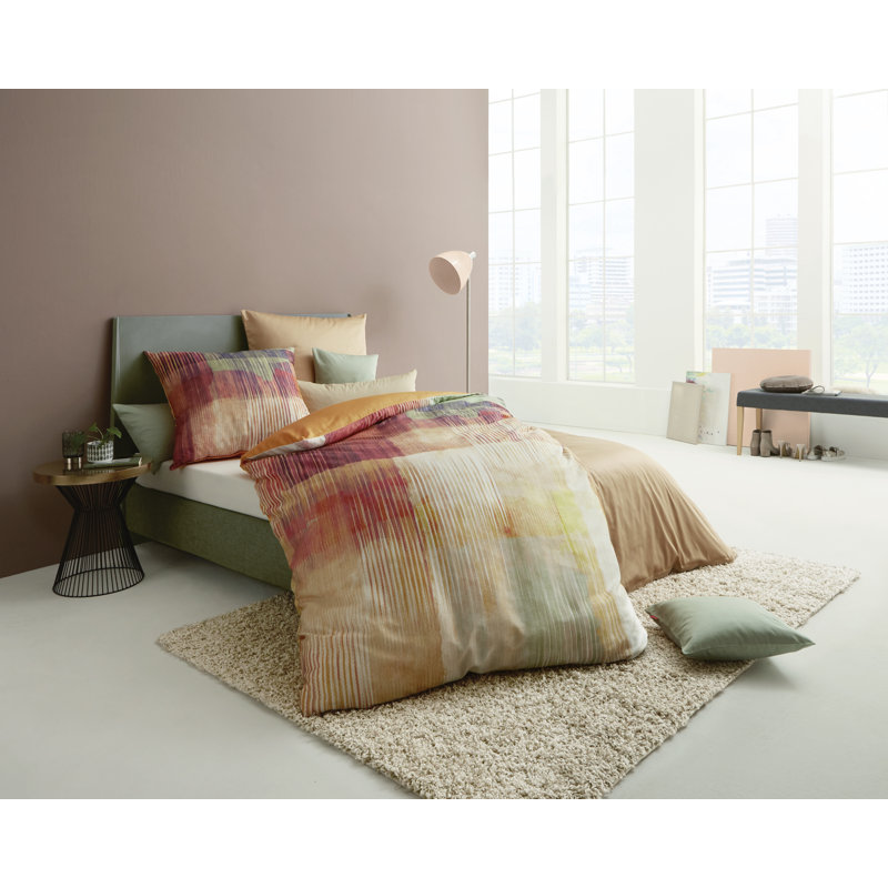 Cotton Abstract Duvet Cover Set with Pillow Shams