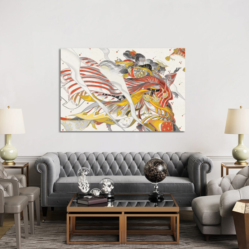 Wind Ladies by Sija Hong - Painting on Canvas, 152.5 cm H x 101.5 cm W x 3.175 cm D, Wrapped Canvas