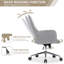 Chaise de bureau pivotante en tissu Mabelin, chaise berçante ergonomique à dossier réglable en hauteur