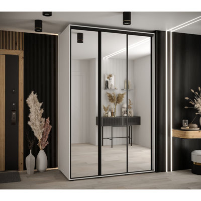 Carleshia 3 Door Manufactured Wood Wardrobe
