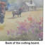 Wood Bison Glass Cutting Board Large