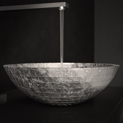 Maestro Bath 16.6'' Polymer Circular Bathroom Sink