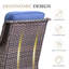 Ensemble de conversation de chaises berçantes pivotantes multiples pour l'extérieur avec table de foyer en osier-275966714-275966713