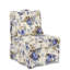 Chaise confortable en flanelle bleue sans siège, assise confortable, avec coussin de taille