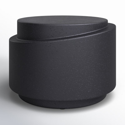 Anwil 25'' Stone Outdoor Side Table