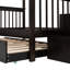 Lit superposé avec compartiments de rangement et lit gigogne simple pour chambre à coucher-488889624