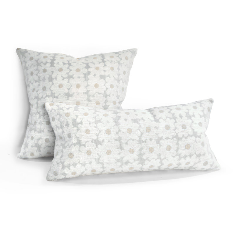 Daisy Performance Square Pillow Cover & Insert, Square 18", Shell