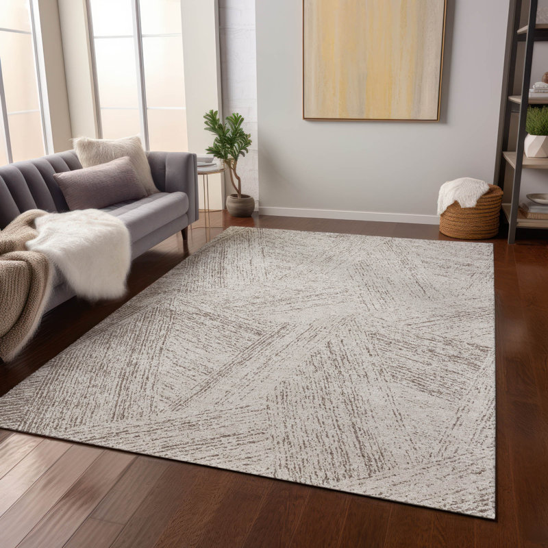 Tapis d'intérieur / extérieur brun Terra , 3 pi x 5 pi