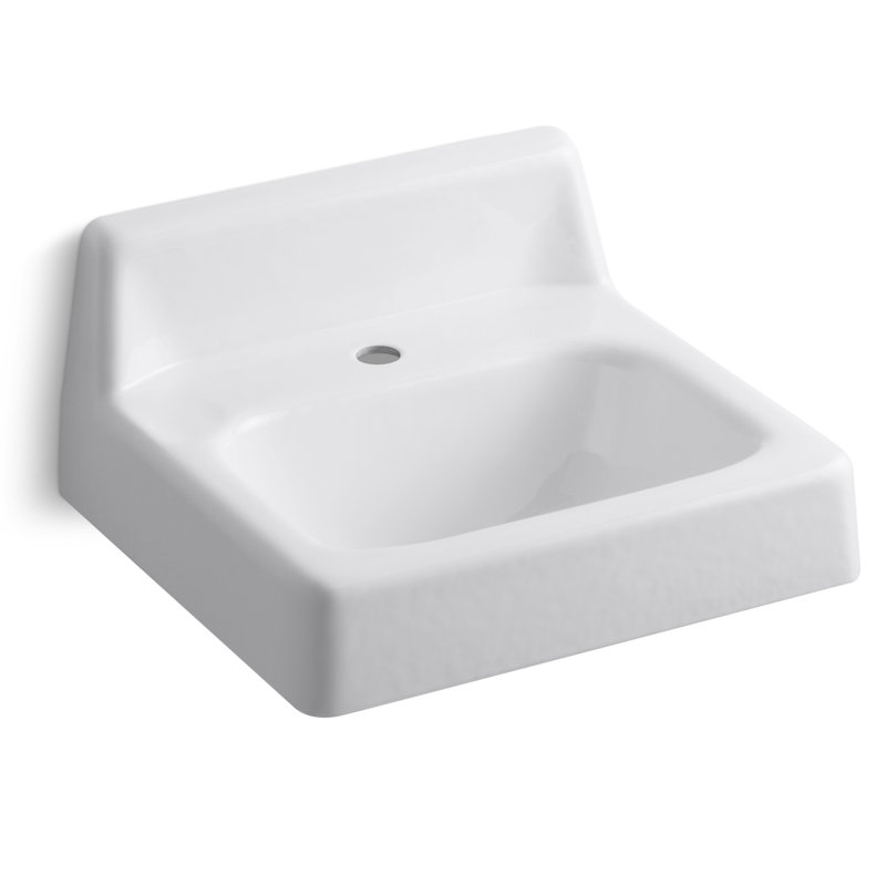 Hudson 20" Wall Mount Bathroom Sink, Single