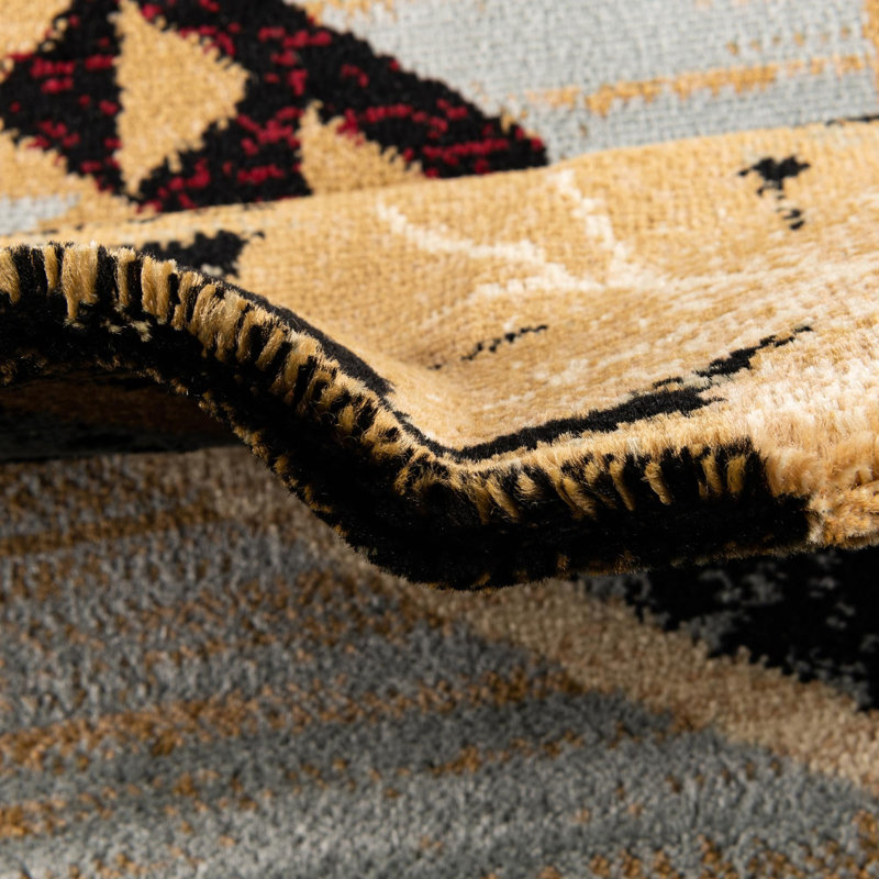 Pioneer Geometric Indoor Rug, Round 4'1"