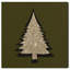 «Pine Tree Silhouette», impression sur toile-23207125