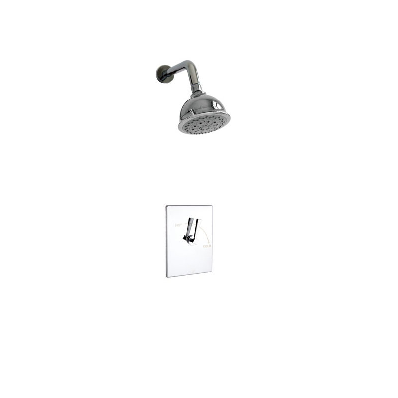 Robinet de douche thermostatique Plaza, Chrome poli