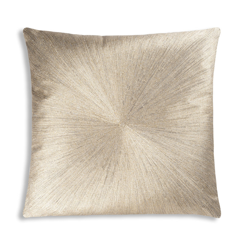 Coussin en lin Cloud9 Design Nim Charcoal Gold Silver 20"x20", Or