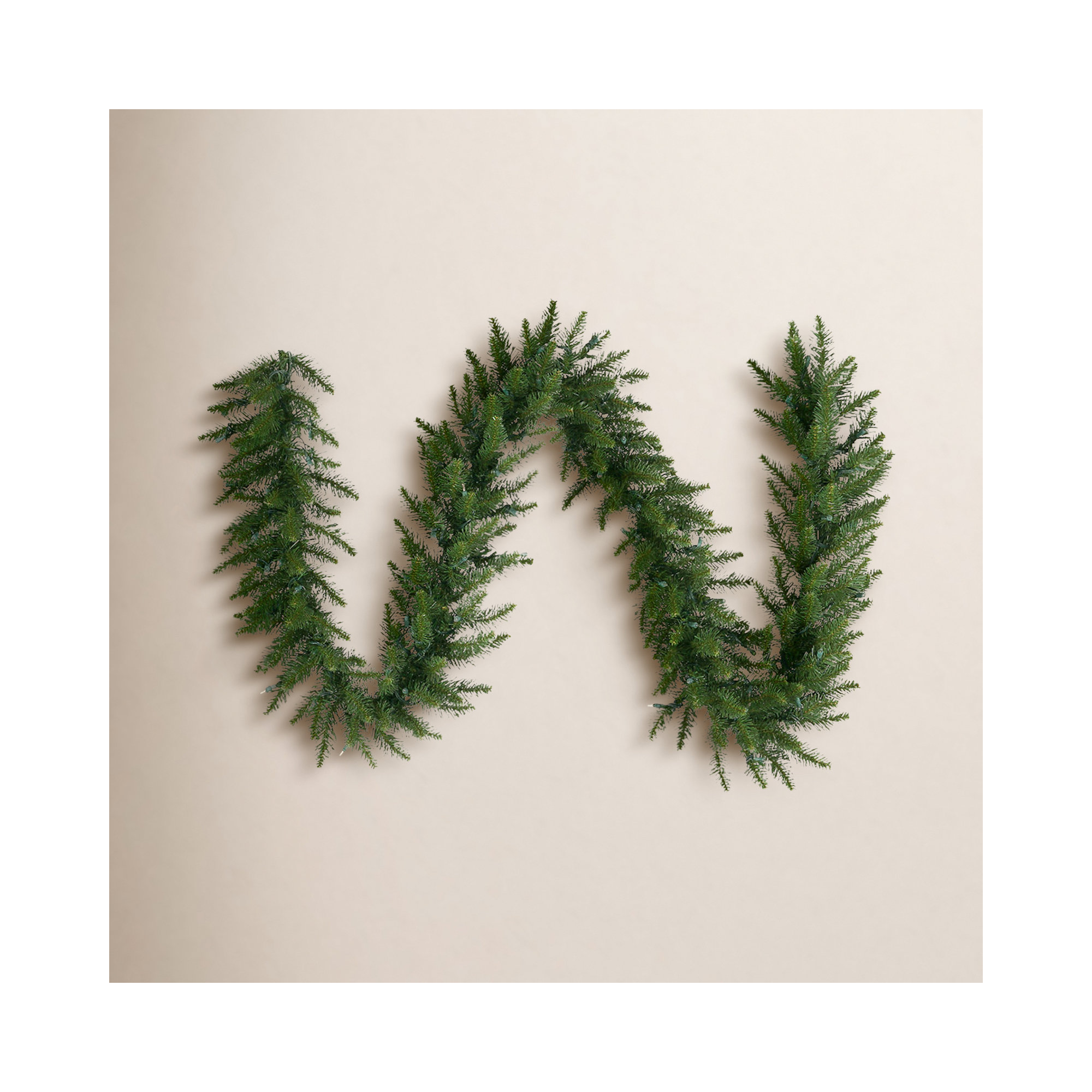 Peabody 600'' in. Faux Fir Garland
