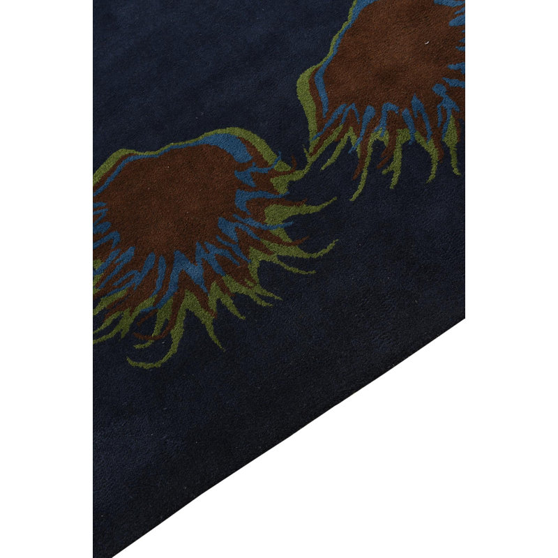 Square Jaycee Navy Blue Rug