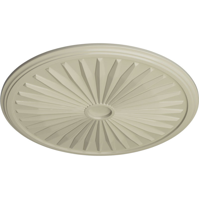 Médaillon de plafond Endurathane Viceroy, DE 35 1/8 po x P 4 7/8 po x P 2 1/2 po (convient aux auvents jusqu'à 4 7/8 po), fini blanc ultra pur peint à la main