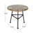Outdoor Side Table With And Glass Brown