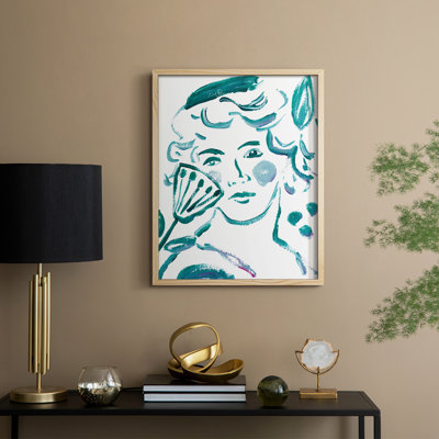 Budding Flower I Framed Print - Solid Wood