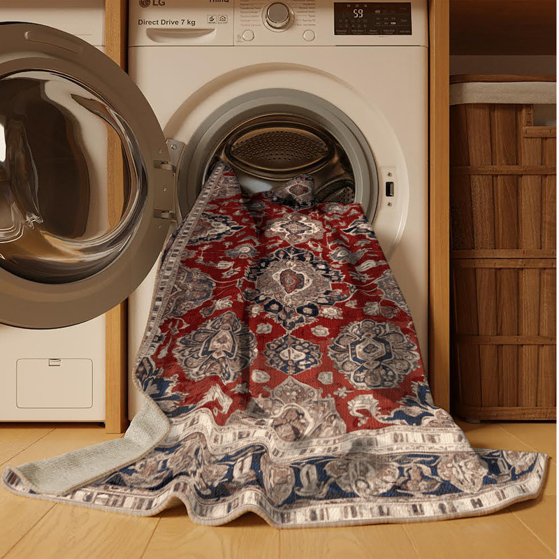 Tapis brun lavable à la machine, Tapis de couloir 2 pi x 4 pi