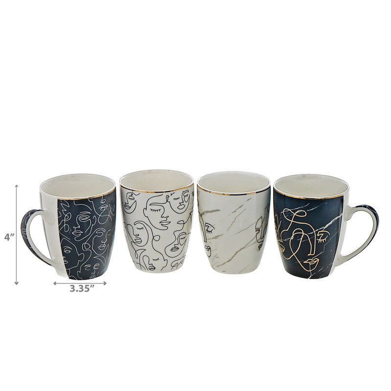 Ensemble de 4 tasses en céramique