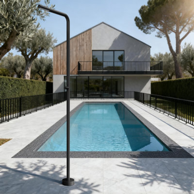 86.61"H Single-Function 316 Stainless Steel Freestanding Outdoor Shower