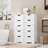 15.7" W x 40.1" H x 11.8" D 5-Drawer Free-standing Bathroom Cabinet, White-1866370313-1848888524