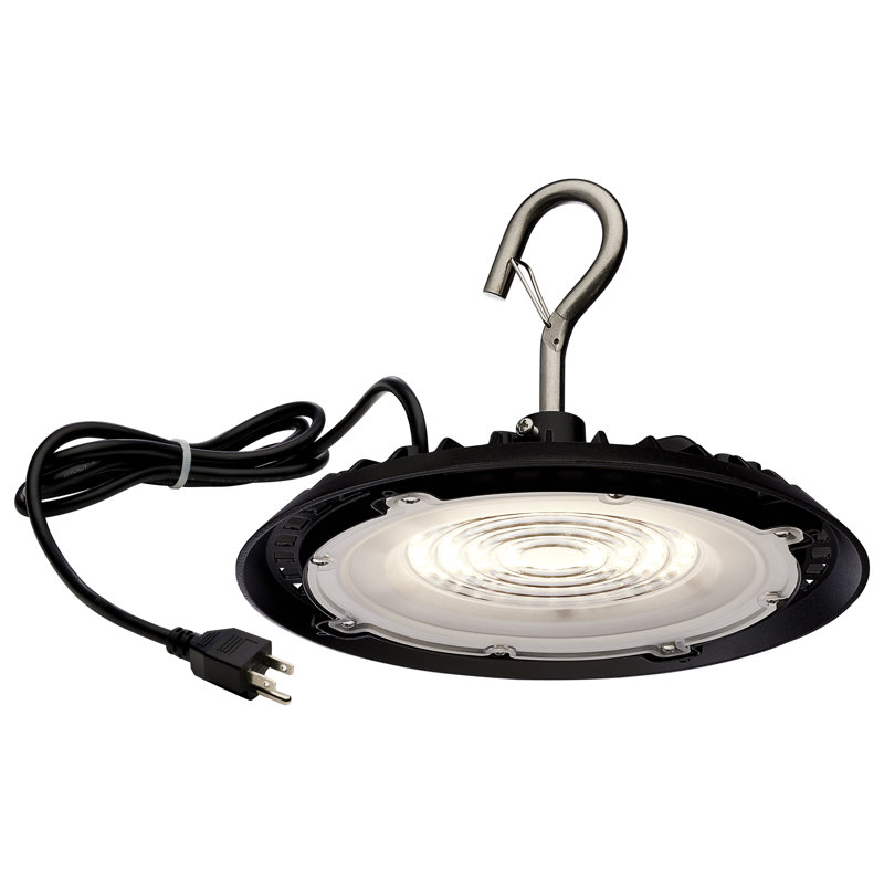 Circular Shop Light, Black