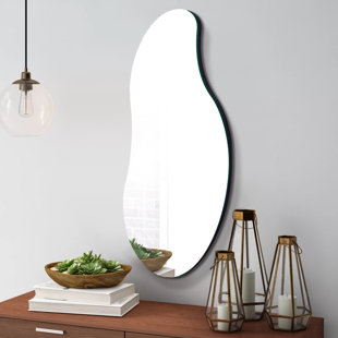 Modern Large Wall Mirror Irregular Organic Shape Loft Style 97 cm x 96 cm